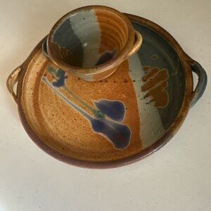 Handcrafted Ceramic Serving Set - Multicolor